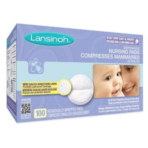 Lansinoh® 100-Count Disposable Nursing Pads - WHITE - 100 CT