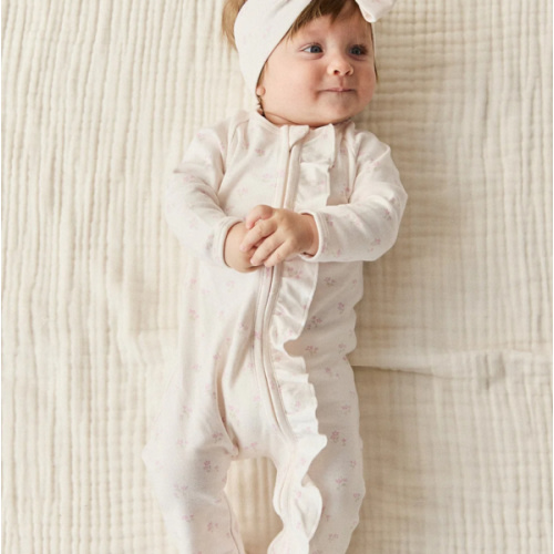 Organic Cotton Melanie Onepiece - Pauline Pink – Jamie Kay USA