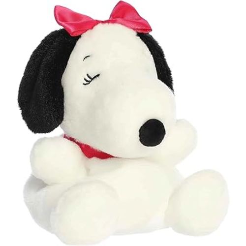Aurora Adorable Peanuts Belle Palm Pals Stuffed Animal - Officially Licensed Toys For All Snoopy Fans - Nostalgic Gift for Adults and Birthday Celebrations - White 5 Inches