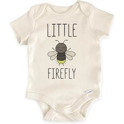 Little Firefly Baby Reveal Bodysuit (0-3 Months, Natural)