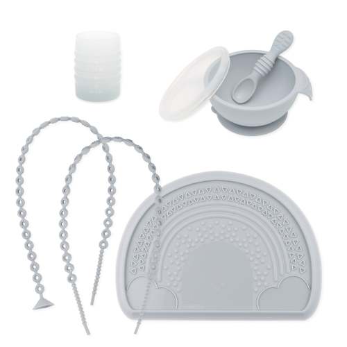 Baby-Led Weaning Deluxe 7-Piece Set: Gray