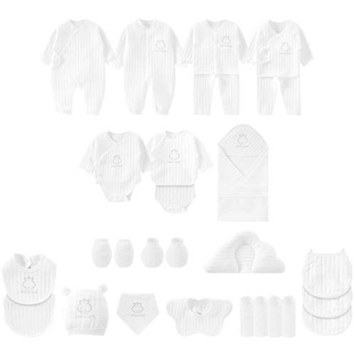 Owordtank Baby Gift Box Newborn Baby Clothing Set 28-Piece Newborn One-Month-Old Gift Accessories Baby Hundred-Day Gift