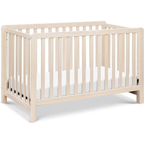 DaVinci Carter's Colby Low-Profile 4-in-1 Baby Crib, Washed Natural | GREENGUARD Gold Certified, Converts to Toddler Bed, Daybed & Full-Size Bed, 4 Adjustable Mattress Heights - Easy to Assemble