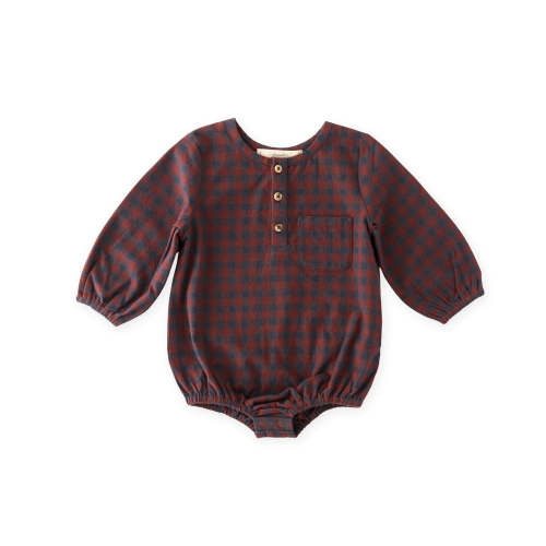 Flannel Long Sleeve One-Piece