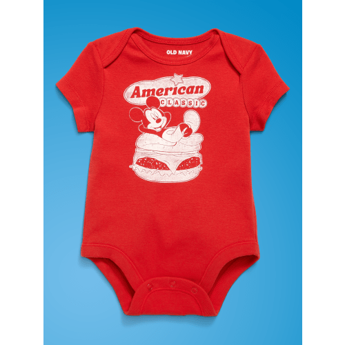 Old Navy x Disney Mickey Mouse Short-Sleeve Unisex Graphic Bodysuit for Baby