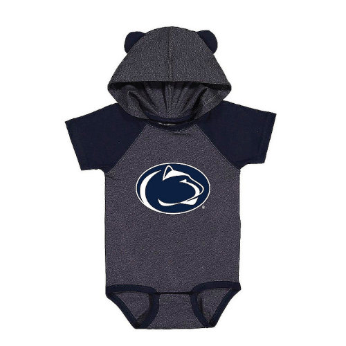 Penn State Hooded Baby Bodysuit with Ears Nittany Lions 6month