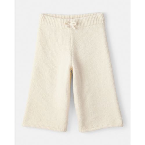 Baby Girl Wide-Leg Sweater Knit Pants - Ivory - OshKosh B'gosh | Carter's
