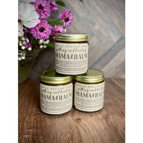 Mama Balm | Tallow Nipple Belly Breast Salve Butter  | Shea Butter Olive Chamomile + Calendula | Soothing + Healing | Grass Fed + Finished