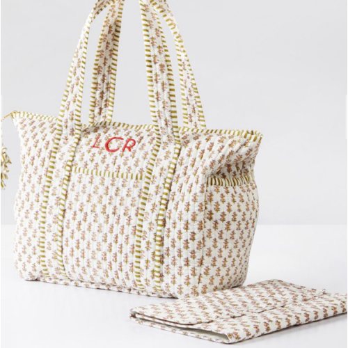 Block Print Diaper Bag