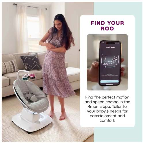 mamaRoo Multi-Motion Baby Swing Smart Connectivity - Gray
