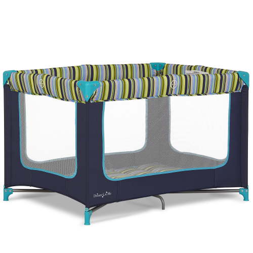 Dream On Me Zodiak Portable Playard with Carry Bag & Shoulder Strap, Navy