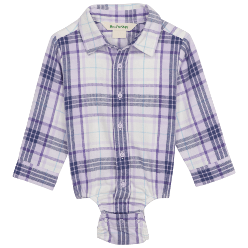 Bass Pro Shops Flannel Long-Sleeve Button-Down Bodysuit for Babies