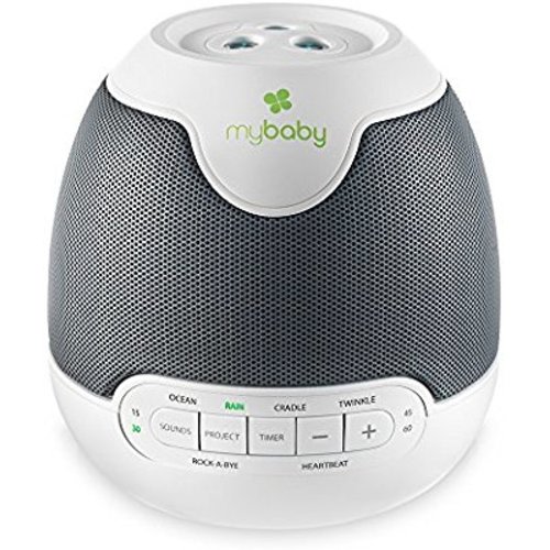MyBaby, SoundSpa Lullaby - Sounds & Projection, Plays 6 Sounds & Lullabies, Image Projector Featuring Diverse Scenes, Auto-Off Timer Perfect for Naptime, Powered by an AC Adapter