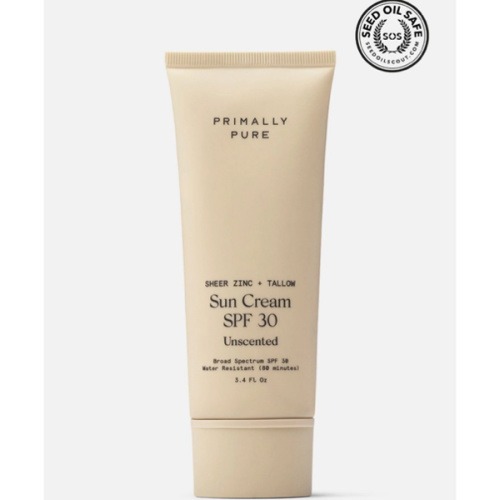 Sun Cream SPF 30 | Organic & Tallow-Based | Primally Pure