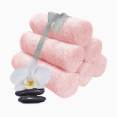 6-Pack Baby Washcloths - Soft Absorbent Viscose from Bamboo Wash Cloths for Babies, Kids, Toddlers, Infant, Newborn Bath Towels, Gentle on Sensitive Skin, 10x10 Reusable Face Towels (Blush Pink)