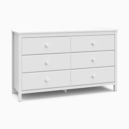 Storkcraft Alpine 6 Drawer Dresser - White