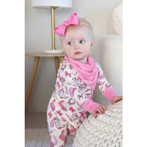 Rodeo Dreams Convertible Zip Romper | Pink