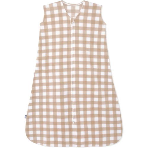 HALO Wearable Blanket Micro-Fleece Tog 1.0, Gingham Tan, Small