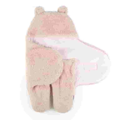 Tadpoles Super Soft Plush Sherpa Swaddle Wrap - Blush | 100% Microfiber Plush Polyester Sherpa | Soft, Smooth & Durable | Fits Babies 0-12 Months | Ideal for Use in a Stroller, Car Seat or Crib
