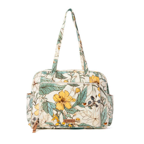 Myra Sunnyfield Cotton Diaper Bag in Ochre Fern – Myra USA