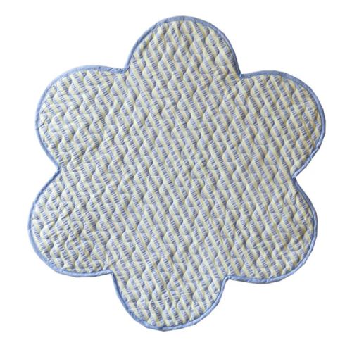 Butter Blue Seersucker Playmat