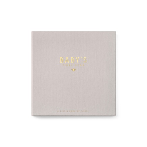Lucy Darling 'Baby's First Year' Honey Bee Memory Book, Stone
