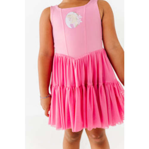Aurora (KIDS) | Fuchia Mesh DRESS – Made By Molly