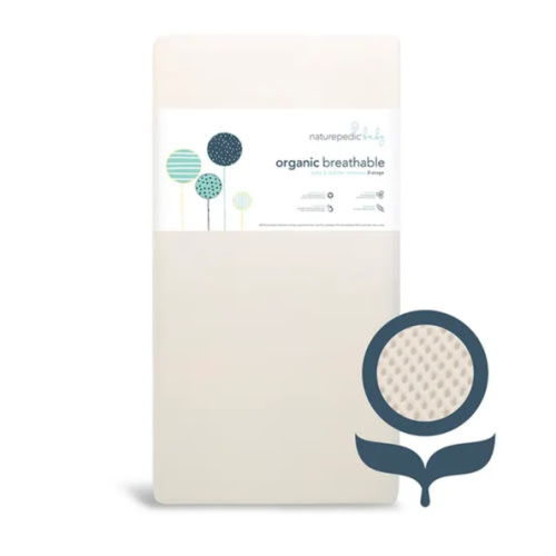 Breathable Organic 2-Stage Baby Crib Mattress