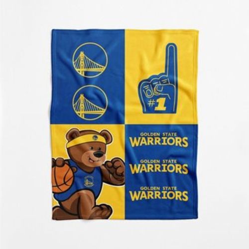 NBA Golden State Warriors Domino Swaddle Blanket