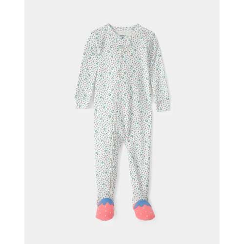 Baby Girl Strawberry 100% Cotton Snug Fit 1-Piece Pajama | Carter's