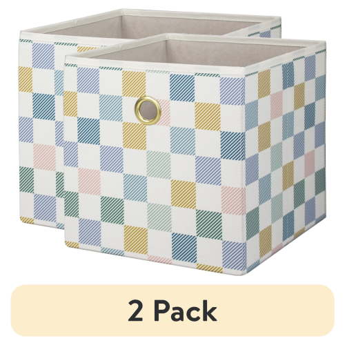 Mainstays Collapsible Fabric Cube Storage Bin - 10.5 x 10.5