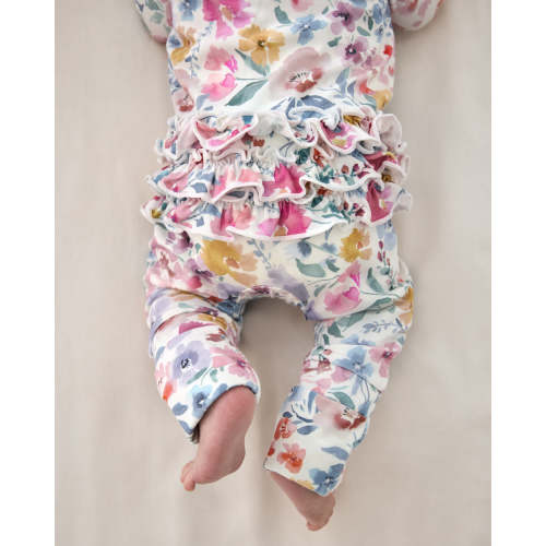 Tiny Blooms Ruffle Zippy – Little Sleepies
