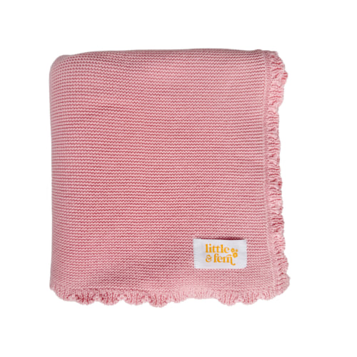 Heirloom Knit Blanket | Peony – Little and Fern