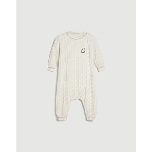 Baby Bernie cable knit coverall