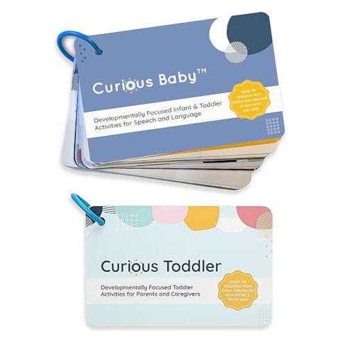 Curious Baby™ Speech & Language Development Cards (0–36 Months) | 26+ Research-Based Activities for Babies & Toddlers Cards