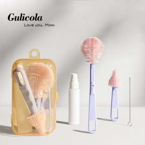 Gulicola Portable Baby Bottle Brush Set