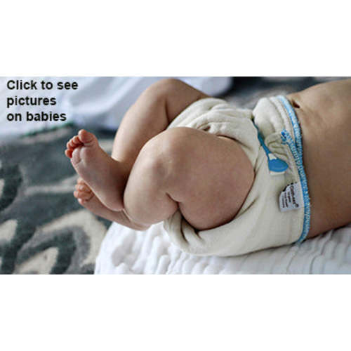 Cloth-eez Prefold Diapers - Organic Natural Unbleached NEWBORN-5MO