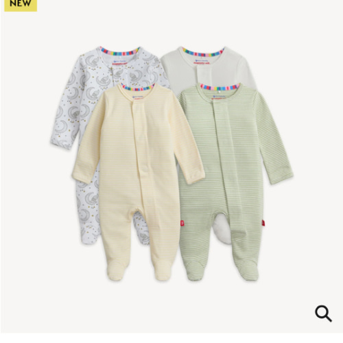 Magnetic 4-Pack Footie 3-6 mos