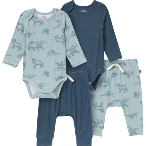 4-Piece Baby Boys Blue Bodysuit and Pant Set – Gerber Childrenswear