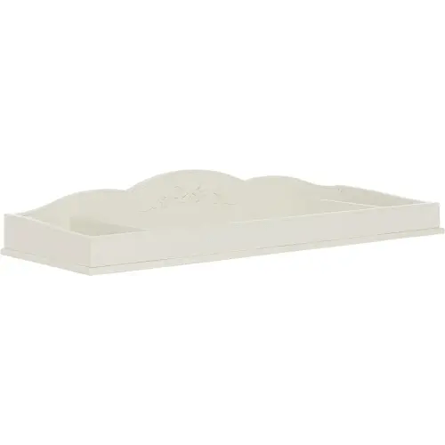 Evolur Aurora Change Tray|Lasting Quality|Intricate Ribbon Bow Scrollwork, Ivory Lace