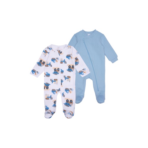 2-Pack Assorted Zip Footies