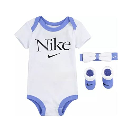 Nike Baby's Bodysuit, Hat and Booties 3 Piece Set