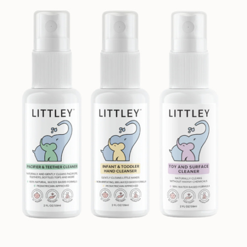 "INTRODUCTORY $20.99 SAMPLE PACK" Pacifier Cleaner + Hand Cleanser + T – Littley USA