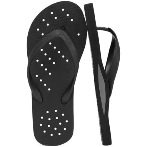 STQ Womens Shower Shoes Pool Beach Flip Flops with Arch Support