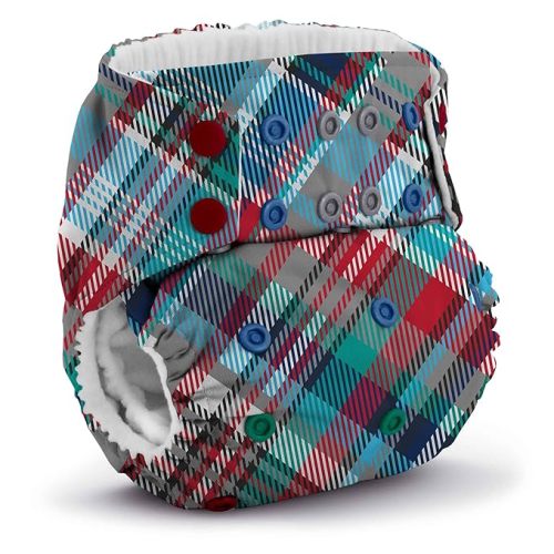 Kanga Care Rumparooz Cloth Diaper Reusable One Size Pocket Diaper with Patented Inner Double Gusset 2 pcs Microfiber Insert Soaker (6-40+ lbs) - Billy