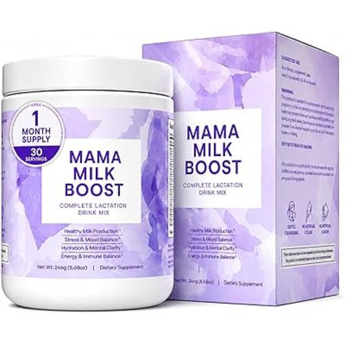 Complete Lactation Drink Mix Smoothie Supplement for Breastfeeding & Milk Supply Support with Moringa, Goat’s Rue, Shatavari, Fenugreek, Blessed Thistle, Vitamins & Electrolytes