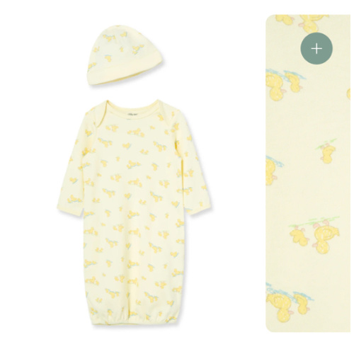 Little Ducks Sleeper Gown and Hat