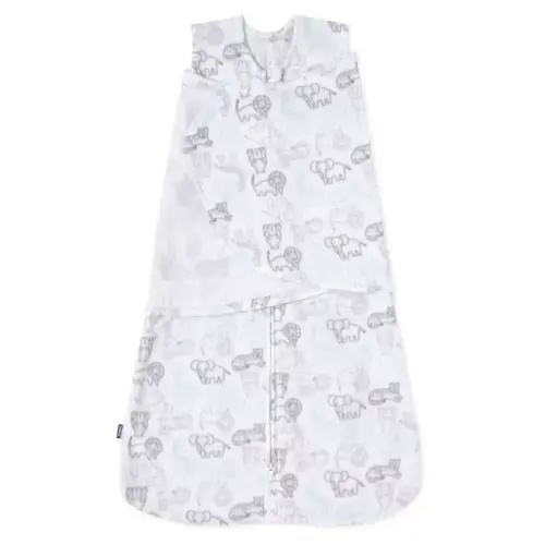 Animal Print Micro-Fleece Swaddle Newborn | HALO