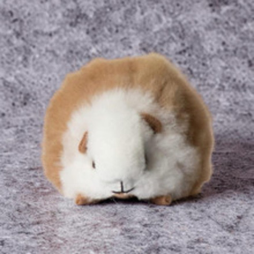 Baby Alpaca Fur Pet Ultra Soft Guinea Pig Mixed Colors 7" Natural Plush Large Cavie Collectable - Sanyork Fair Trade