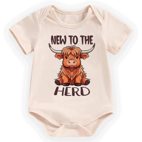 hrcfbk Newborn Baby Boys Girls Clothes Cute Funny Bodysuit Rompers Newborn Baby Announcement Coming Home Outfit